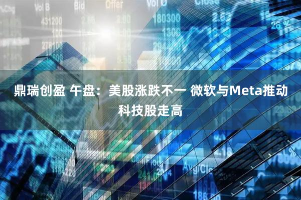 鼎瑞创盈 午盘：美股涨跌不一 微软与Meta推动科技股走高